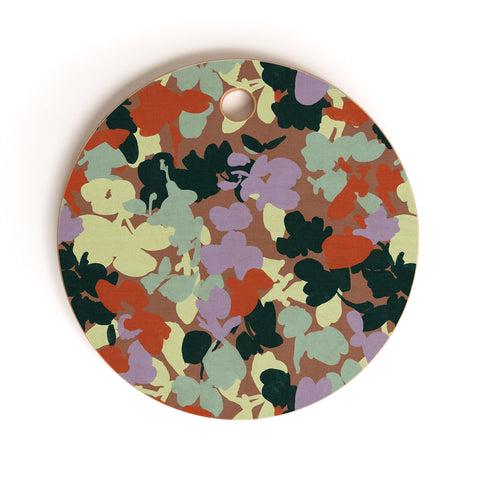 Marta Barragan Camarasa Retro Bloom Medley Cutting Board Round