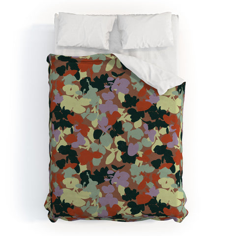 Marta Barragan Camarasa Retro Bloom Medley Duvet Cover