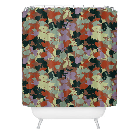Marta Barragan Camarasa Retro Bloom Medley Shower Curtain