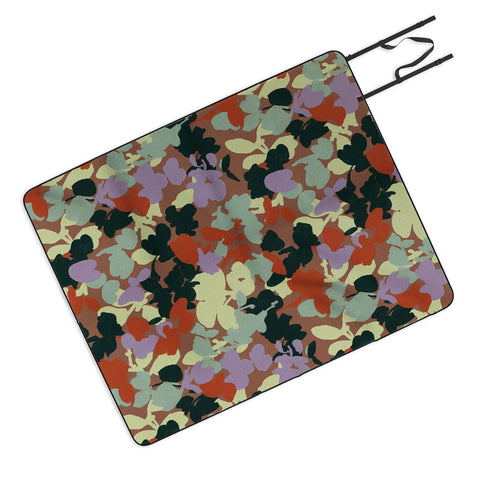 Marta Barragan Camarasa Retro Bloom Medley Picnic Blanket
