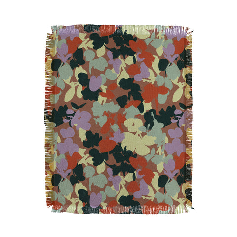 Marta Barragan Camarasa Retro Bloom Medley Throw Blanket