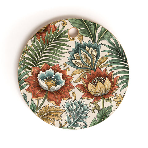 Marta Barragan Camarasa Retro Jungle Garden Cutting Board Round
