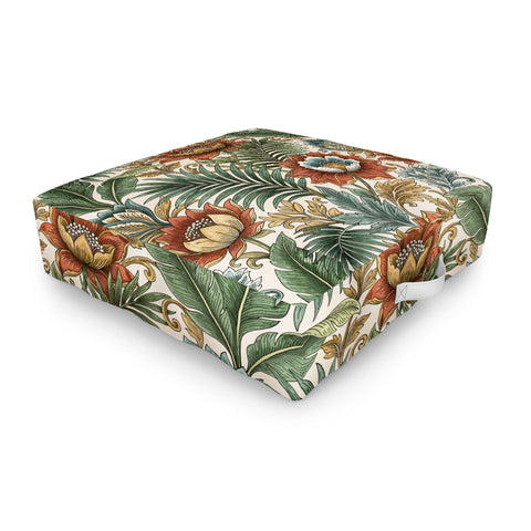 Marta Barragan Camarasa Retro Jungle Garden Outdoor Floor Cushion