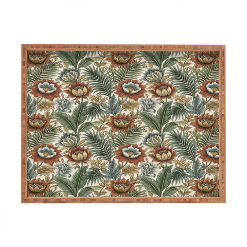 Marta Barragan Camarasa Retro Jungle Garden Rectangular Tray
