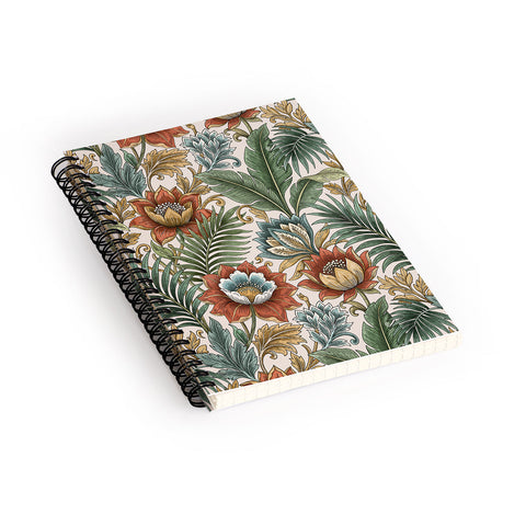 Marta Barragan Camarasa Retro Jungle Garden Spiral Notebook