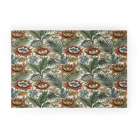 Marta Barragan Camarasa Retro Jungle Garden Welcome Mat