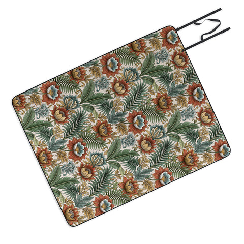 Marta Barragan Camarasa Retro Jungle Garden Picnic Blanket