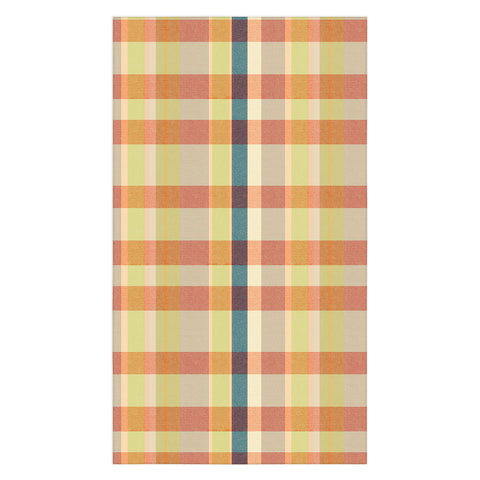 Marta Barragan Camarasa Retro Picnic Plaid Warm Tones Tablecloth