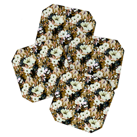Marta Barragan Camarasa Romantic Floral Fusion Coaster Set