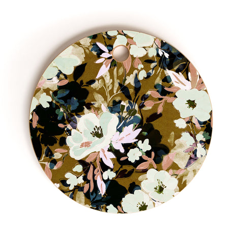 Marta Barragan Camarasa Romantic Floral Fusion Cutting Board Round