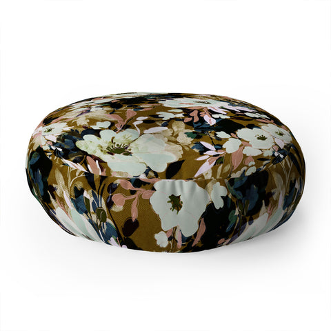 Marta Barragan Camarasa Romantic Floral Fusion Floor Pillow Round