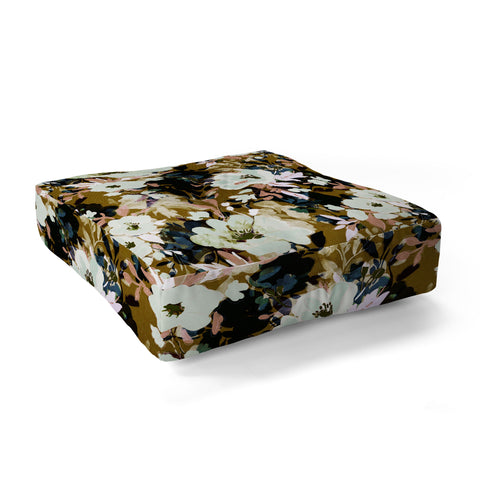 Marta Barragan Camarasa Romantic Floral Fusion Floor Pillow Square