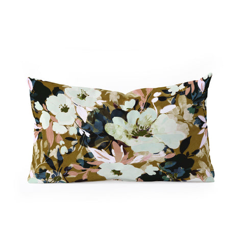 Marta Barragan Camarasa Romantic Floral Fusion Oblong Throw Pillow
