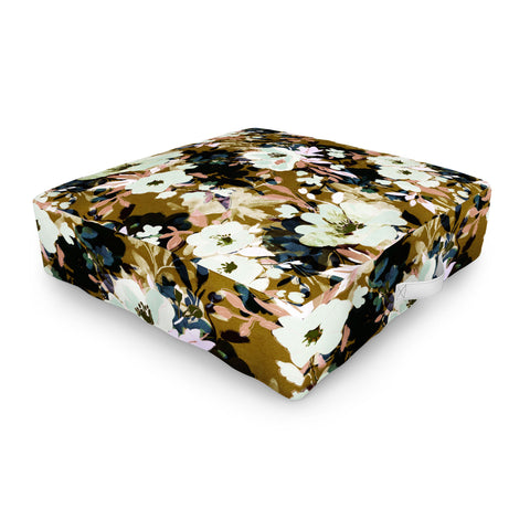 Marta Barragan Camarasa Romantic Floral Fusion Outdoor Floor Cushion