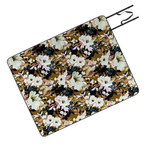 Marta Barragan Camarasa Romantic Floral Fusion Picnic Blanket