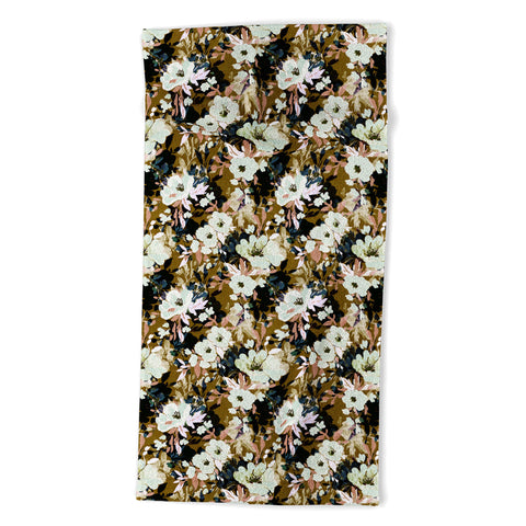 Marta Barragan Camarasa Romantic Floral Fusion Beach Towel