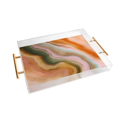 Marta Barragan Camarasa Rustic desert colors II Acrylic Tray