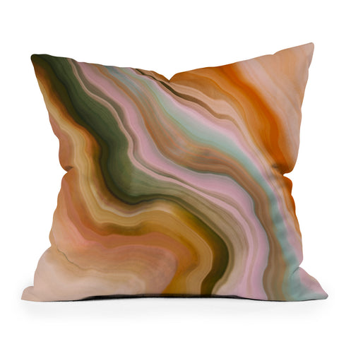 Marta Barragan Camarasa Rustic desert colors II Outdoor Throw Pillow