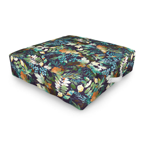 Marta Barragan Camarasa Rustic forest charm night Outdoor Floor Cushion