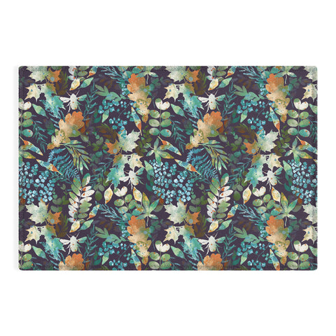 Marta Barragan Camarasa Rustic forest charm night Outdoor Rug