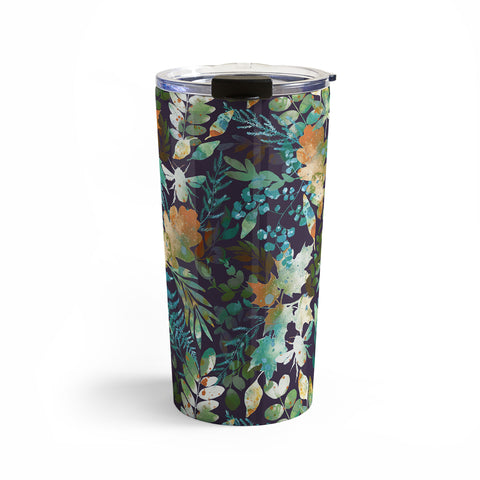 Marta Barragan Camarasa Rustic forest charm night Travel Mug