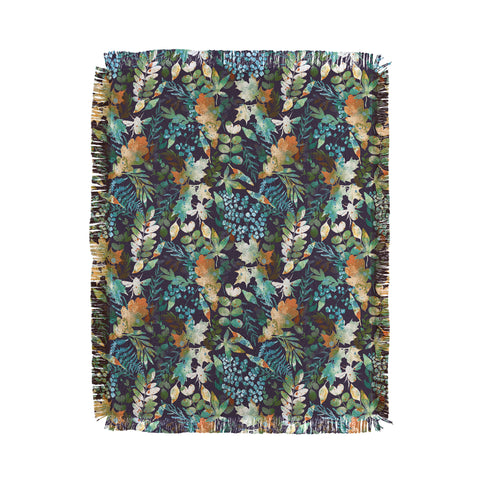 Marta Barragan Camarasa Rustic forest charm night Throw Blanket