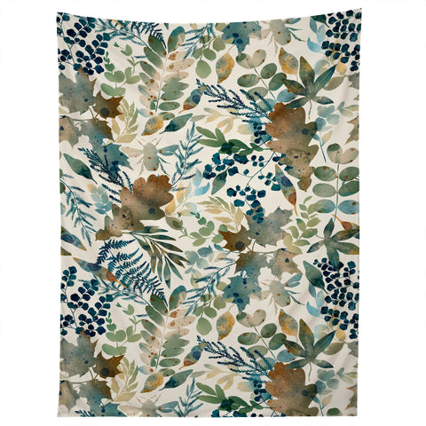 Marta Barragan Camarasa Rustic forest harmony Tapestry