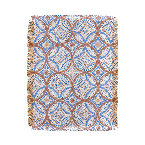 Marta Barragan Camarasa Rustic Medallion Charm B Throw Blanket