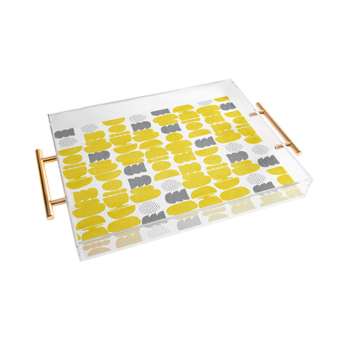 Marta Barragan Camarasa Shapes mosaic modern 50 Acrylic Tray