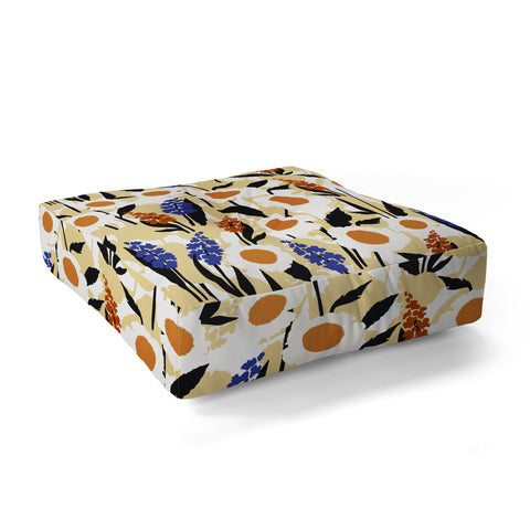 Marta Barragan Camarasa Simple blooming meadow 23C Floor Pillow Square