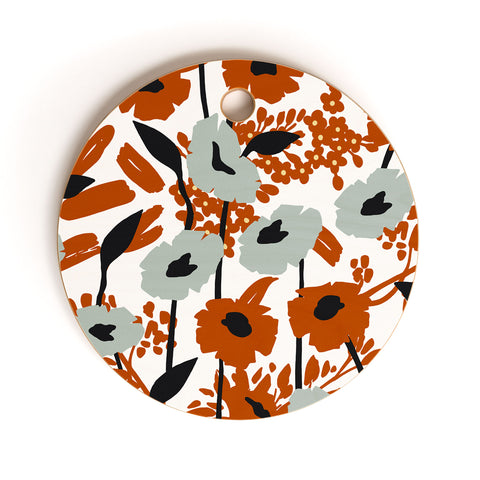 Marta Barragan Camarasa Simple blooming meadow A 23 Cutting Board Round