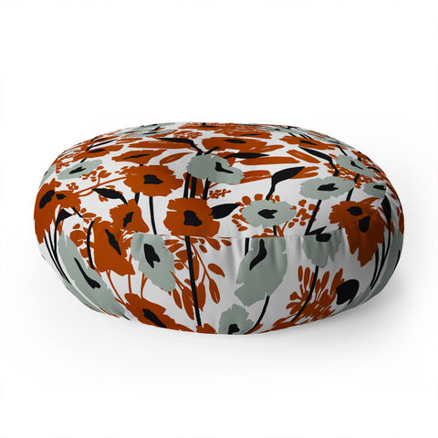Marta Barragan Camarasa Simple blooming meadow A 23 Floor Pillow Round