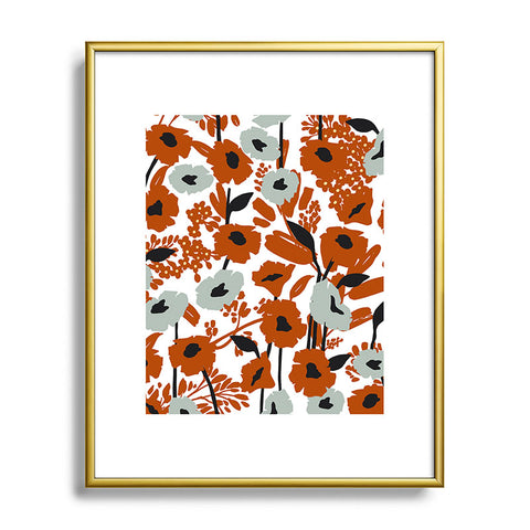 Marta Barragan Camarasa Simple blooming meadow A 23 Metal Framed Art Print