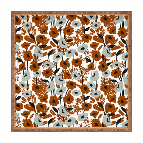 Marta Barragan Camarasa Simple blooming meadow A 23 Square Tray