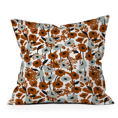 Marta Barragan Camarasa Simple blooming meadow A 23 Outdoor Throw Pillow
