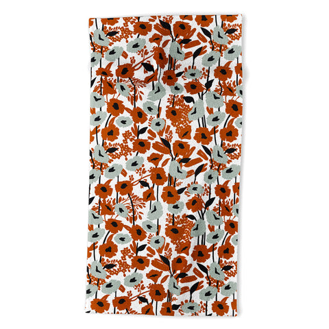 Marta Barragan Camarasa Simple blooming meadow A 23 Beach Towel
