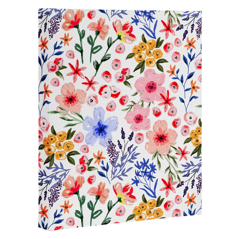 Marta Barragan Camarasa Simple colorful flowery meadow Art Canvas