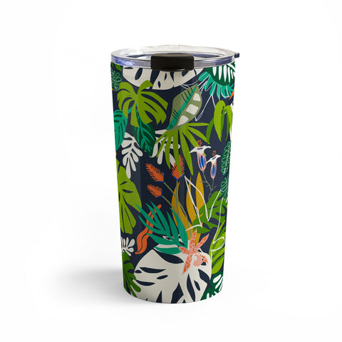 Marta Barragan Camarasa Simple dark jungle drawing Travel Mug