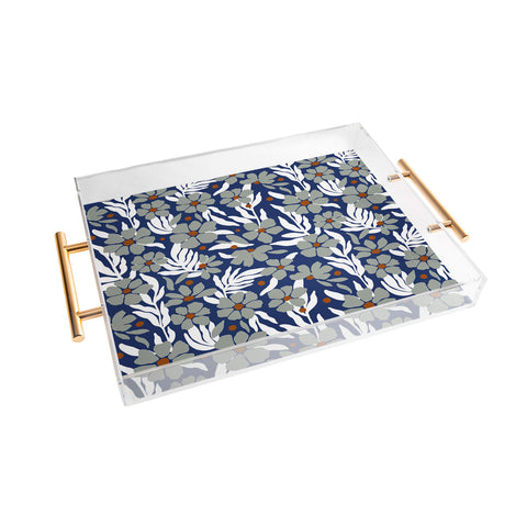 Marta Barragan Camarasa Simple garden blooms 23 Acrylic Tray