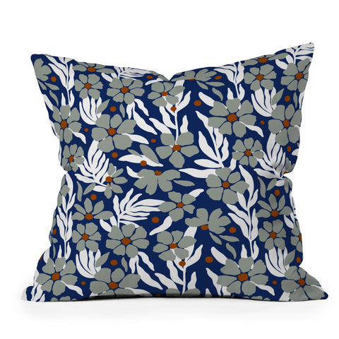 Marta Barragan Camarasa Simple garden blooms 23 Outdoor Throw Pillow