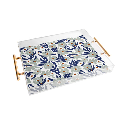Marta Barragan Camarasa Simple garden blooms 23B Acrylic Tray