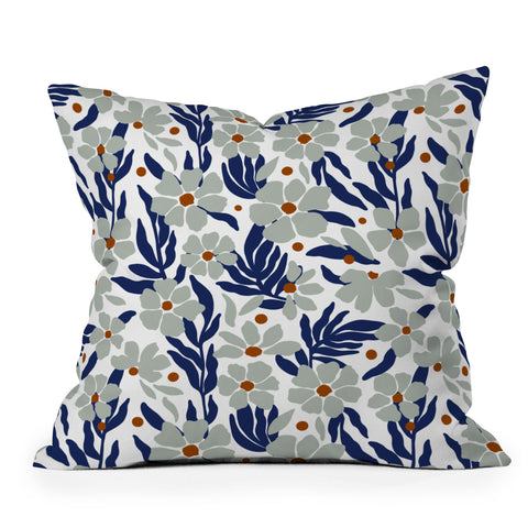 Marta Barragan Camarasa Simple garden blooms 23B Outdoor Throw Pillow