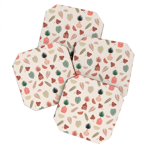 Marta Barragan Camarasa Simple nature in vases Coaster Set