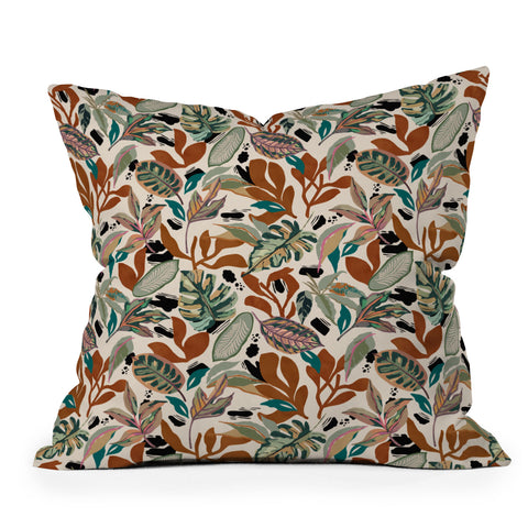 Marta Barragan Camarasa Simple nature shapes 1CP Throw Pillow