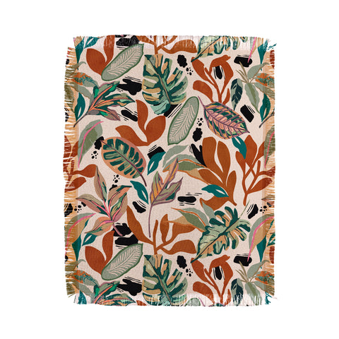 Marta Barragan Camarasa Simple nature shapes 1CP Throw Blanket