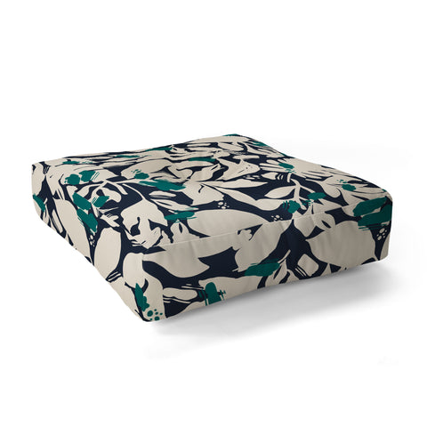 Marta Barragan Camarasa Simple nature shapes SP Floor Pillow Square