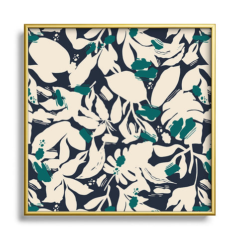 Marta Barragan Camarasa Simple nature shapes SP Square Metal Framed Art Print