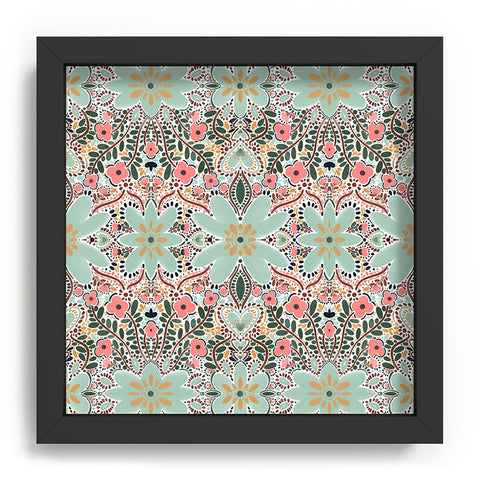 Marta Barragan Camarasa Sophisticated Floral Motif Recessed Framing Square