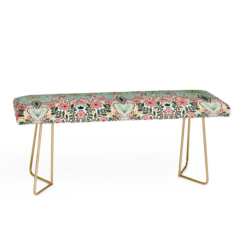 Marta Barragan Camarasa Sophisticated Floral Motif Bench