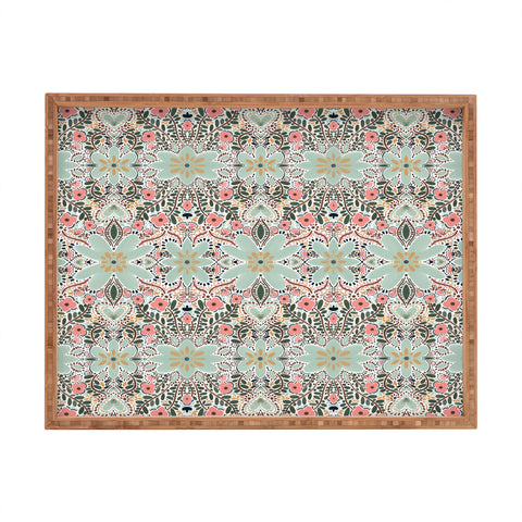 Marta Barragan Camarasa Sophisticated Floral Motif Rectangular Tray